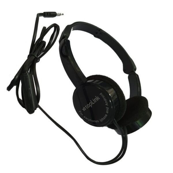 TOPLINK Casque Micro TopLink - HS3 - Aux - Noir