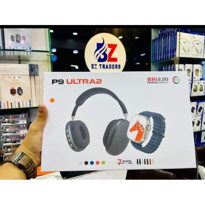 Montre Connectée P9 Ultra 2 + Casque sans fil Originale